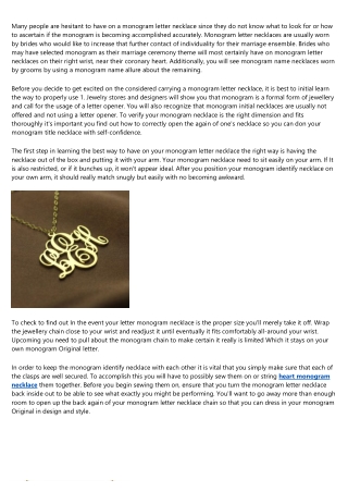 monogram initial necklace: The Good, the Bad, and the Ugly