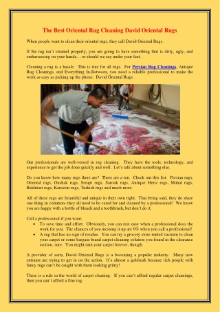The Best Oriental Rug Cleaning David Oriental Rugs