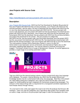 Java Projects with Source Code-converted