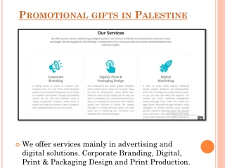 Advertising agency in Palestine