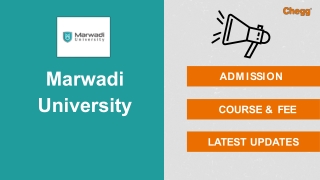 Marwadi University — [MU], Rajkot