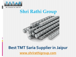 Best TMT Saria Supplier in Jaipur – Shri Rathi Group