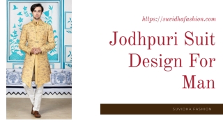 Jodhpuri Suit Design For Man