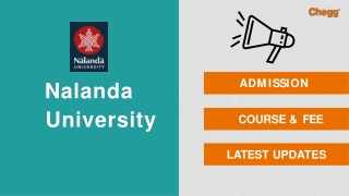 Nalanda Open University - [NOU], Patna