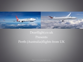 Cheap flights to Perth from UK