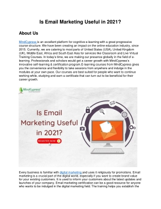 Is Email Marketing Useful in 2021?