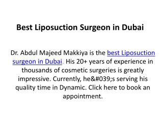 Best Liposuction Surgeon
