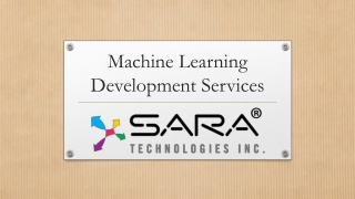 Machine Learning Development Services