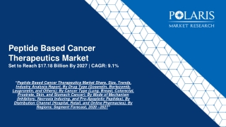 Peptide Based Cancer Therapeutics Market Trends, Growth and Forecast to 2027