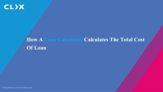 How A Loan Calculator Calculates The Total Cost Of Loan