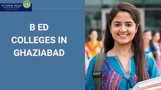 B ed colleges in Ghaziabad