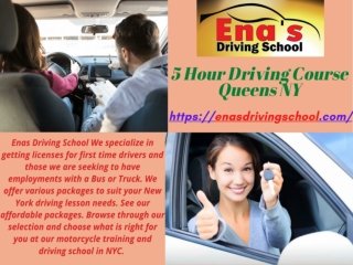 5 Hour Driving Course Queens NY