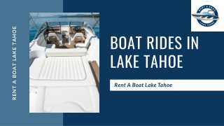 Boats for Rent in Lake Tahoe- Rent ABoat