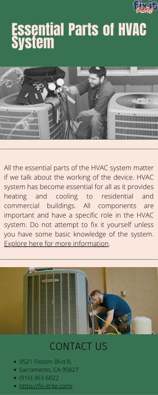 Essential Parts of HVAC System