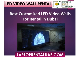 Best Customized LED Video Walls For Rental in Dubai