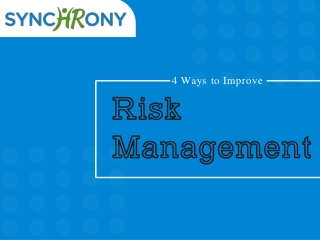 4 Ways to Improve Risk Management