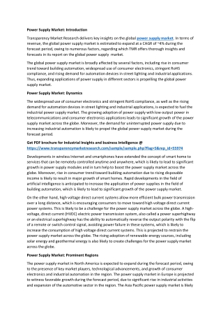 Power Supply Market