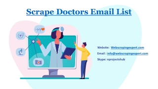 Scrape Doctors Email List
