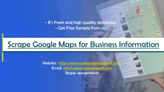 Scrape Google Maps for Business Information