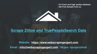 Scrape Zillow and TruePeopleSearch Data