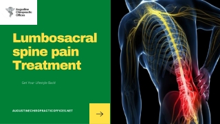 Lumbosacral spine pain Treatment