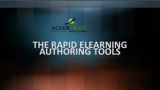 RAPID ELEARNING AUTHORING TOOLS