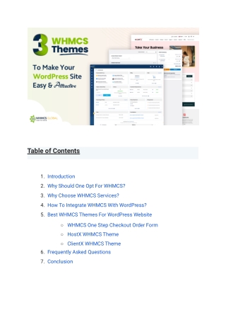 A List of Best WHMCS Themes For WordPress Website