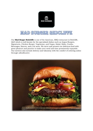 Mad Burger Redcliffe