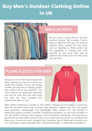 Buy Men's Outdoor Clothing Online in UK