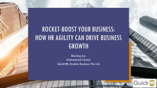 ROCKET-BOOST YOUR BUSINESS: HOW HR AGILITY CAN DRIVE BUSINESS GROWTH