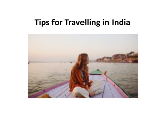 Tips for Travelling in India