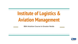 Get to know about finest BBA in Aviation Greater Noida