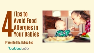 4 Tips to avoid food allergies in your babies