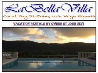 Vacation Rentals by Owner St John USVI