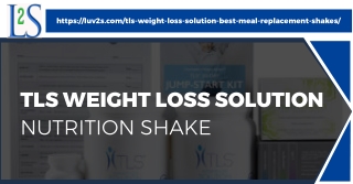 TLS Weight Loss Solution Nutrition Shake - Luv2s