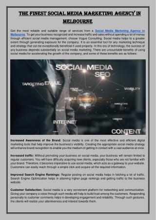 The Finest Social Media Marketing Agency In Melbourne