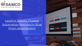 Leading Robotic Process Automation features by Blue Prism development