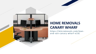 house removals companies canary wharf