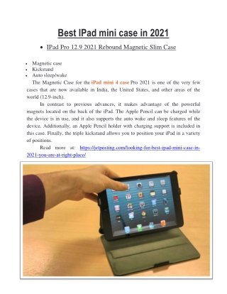 Best IPad mini case in 2021