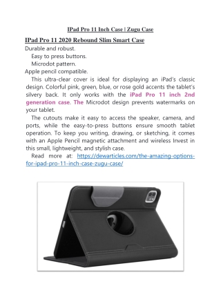 IPad Pro 11 Inch Case