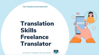 Translation Skills Freelance Translator