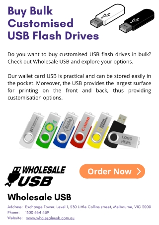 Buy Bulk Customised USB Flash Drives