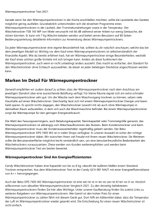 Wie viel Geld kostet - Energieverbrauch Wärmepumpentrockner   2020