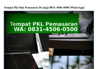 Tempat Pkl Smk Pemasaran Di Jogja Ô8ᣮI–45ÔϬ–Ô5ÔÔ(whatsApp)