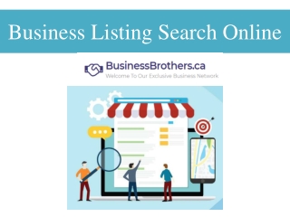 Business Listing Search Online