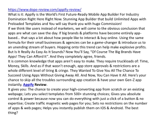 Appify Review
