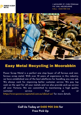 Easy Metal Recycling in Moorabbin