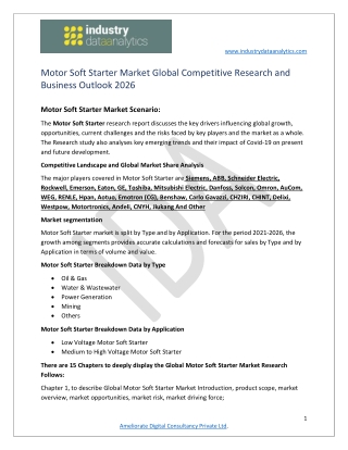 Motor Soft Starter Market Share Estimtion,Revenue,and Share forecast to 2026
