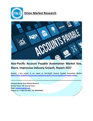 Asia-Pacific Account Payable Automation Market Report 2021-2027