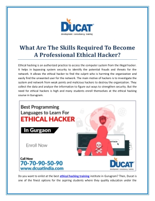 Ethical Hacking Training Online